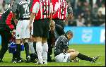 Eindhoven 14 april 2002
PSV-Feyenoord 2-0
Ono geblesseerd