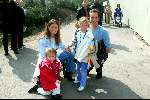 Kaatsheuvel 21 april 2002
50 jarig bestaan van de efteling en premiere show Hans Klok.
Peter Blange met gezin