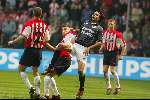Eindhoven 14 april 2002
PSV-Feyenoord 2-0
Pierre v Hooijdonk en Wilfred Bouma