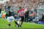 Eindhoven 14 april 2002
PSV-Feyenoord 2-0
Ramzi en Brett Emerton