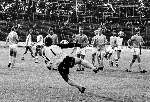 Willy v d Kuylen neemt een van zijn befaamde vrije trappen tegen de FC Den Bosch in 1981