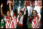 Dick Advocaat kampioen met PSV seizoen 1996/1997
Boudewijn Zenden en Gilles de bilde