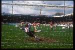 Erik Gerets spelend voor PSV scoort uit een penalty