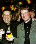 Erwin Koeman met zijn zaakwaarnemer Ger Lagendijk
Oosterbeek 30 januari 2001