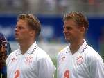 Ruud de boer en Frank de Boer tijdens het wereldkampioenschap in USA 1994