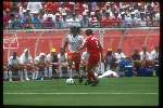 Gaston Taument voor net nederlands elftal tegen Belgie in de USA 1994