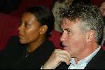 Amsterdam 11 april 2003
Presentatie boek Jan Roelfs in filmtheater
guus hiddink met vriendin