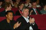 Amsterdam 11 april 2003
Presentatie boek Jan Roelfs in filmtheater
guus hiddink met vriendin