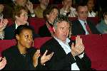 Amsterdam 11 april 2003
Presentatie boek Jan Roelfs in filmtheater
guus hiddink met vriendin
