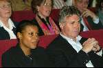 Amsterdam 11 april 2003
Presentatie boek Jan Roelfs in filmtheater
guus hiddink met vriendin