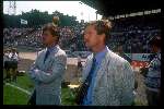 Hans Westerhof met Frank Arnesen tijdens willem II-PSV