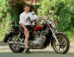 Jan Heintze op de motor