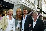 amsterdam 17 april 2003
receptie ralph lauren store op pc
jan des bouvrie met monique des bouvries  en estelle gullit en leco zadelhoff