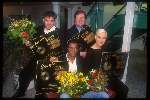 Toni Alberti Jimmy Geduld Hilde de Mildt Bennie den Haan
ontvangen een gouden CD voor GTST