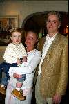 Soestduinen 26 april 2003
john van eyk met celeste verstraete  met zoontje