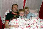 Almere 4 april 2003
Joost Buitenweg met zijn  zoontjes