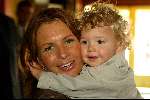 Slagharen 29 april 2003
Leontine Borsato  en Senna Luca en Jada
in ponypark slagharen