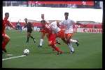 Marc Degreijse spelend voor het belgisch elftal tegen nederland op het wereldkampioenschap 1994
