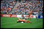 Munchen, 25 juni 1988 Finale Europees Kampioenschap 1988
Finale Nederland-Rusland, eindstand 2-0
1-0 door Ruud Gullit en 2-0 door Marco v Basten