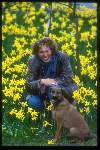 Paula Udonek met hond