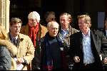 Naarden 8 april 2003
Begrafenis Jac Zwart (man marga Scheide)
peter koelewijn en Harry v hoof Jan Corduwener