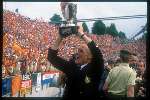 Munchen, 25 juni 1988 Finale Europees Kampioenschap 1988
Finale Nederland-Rusland, eindstand 2-0
1-0 door Ruud Gullit en 2-0 door Marco v Basten
Rinus Michels