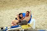 Zandvoort 24 april 2003
Marc vd Loo met Robine v d Meer op het strand