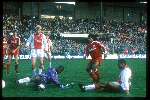 Stanley Menzo - Marciano vink Petterson Wim Kieft en Romario Richard witschge in het Olympisch stadion
AJAX-PSV