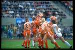 Munchen, 25 juni 1988 Finale Europees Kampioenschap 1988
Finale Nederland-Rusland, eindstand 2-0
1-0 door Ruud Gullit en 2-0 door Marco v Basten
Adri v tiggelen