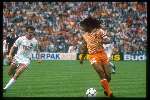 Munchen, 25 juni 1988 Finale Europees Kampioenschap 1988
Finale Nederland-Rusland, eindstand 2-0
1-0 door Ruud Gullit en 2-0 door Marco v Basten