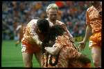 Munchen, 25 juni 1988 Finale Europees Kampioenschap 1988
Finale Nederland-Rusland, eindstand 2-0
1-0 door Ruud Gullit en 2-0 door Marco v Basten
Ronald koeman