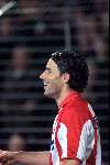 Eindhoven 31 maart 2001
PSV- fc Twente 2-1
Ruud v Nistelrooy blij na de 2-0