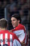 Eindhoven 31 maart 2001
PSV- fc Twente 2-1
Ruud v Nistelrooy blij na de 2-0