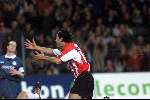 Eindhoven 31 maart 2001
PSV- fc Twente 2-1
Ruud v Nistelrooy blij na de 1-0