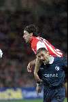 Eindhoven 31 maart 2001
PSV- fc Twente 2-1
Ruud v Nistelrooy in duel met Grujic