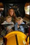 Slagharen 29 april 2003
Leontine Borsato Luca Borsato en Senna Borsato