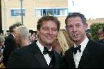 Scheveningen 4 april 2004
Premiere Lion King in Kurhaus.
Albert Verlinden met vriend Onno Hoes