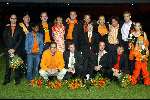 Amsterdam 19 april 2004
Premiere in Oranje in Amsterdam Arena.
cast in oranje