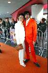 Amsterdam 19 april 2004
Premiere in Oranje in de Amsterdam Arena.
Mari v d Ven en Diana Beekman