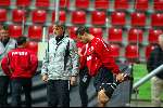 Eindhoven 29 oktober 2002
Laatste training psv voor champions L. tegen auxere
Fred Rutten en Ernest Faber