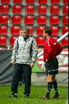 Eindhoven 29 oktober 2002
Laatste training psv voor champions L. tegen auxere
Fred Rutten en Ernest Faber