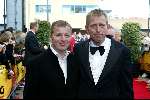 Scheveningen 4 april 2004
Premiere Lion King in Kurhaus.
Harm Edens met vriend