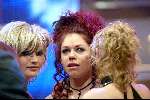 Hilversum 3 april 2004
Finale Idols in studio 22.
Irma idols huilend met Tooske Breugem
