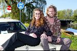 Ouderkerk aan de Ijssel 24 april 2004
Opening Klein Paardenburg in Ouderkerk aan de Amstel.
Nicole des Bouvrie en Jean Marc des Bouvrie op oude amerikaanse auto
Peter Smulders bv