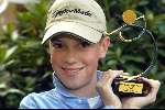 Junior smulders wint eerste prijs met + 4 Bij de Golfplaza Open in Son 2004
19  April 2004