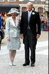 Delft 24 april 2004
Trouwen Prins Friso en Mabel Wisse Smit in stadhuis Delft.
Koning Harald met zijn vrouw koningin Sonja van Noorwegen