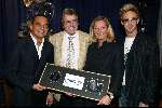 Rotterdam 13 april 2004
Presentatie cd Lee Towers in Hotel New York.
Robert Halewijn Lee Towers en Charly Luske