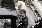Delft 24 april 2004
Trouwen Prins Friso en Mabel Wisse Smit in stadhuis Delft.
in Rolls Royce
