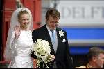 Delft 24 april 2004
Trouwen Prins Friso en Mabel Wisse Smit in stadhuis Delft.