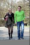 Amsterdam 1 april 2004
Marianne Timmer met haar vriend Henk Timmer